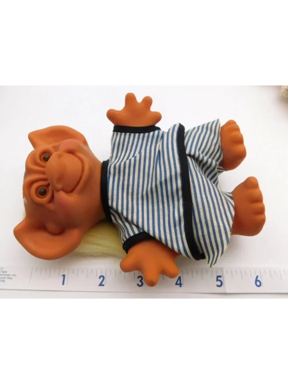 Vintage 3 Uneeda Wishnik Troll Dolls 1966 Hong Kong Graduate Striped